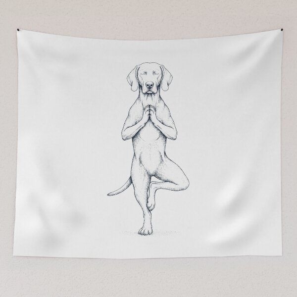 Item preview, Vintage Weimaraner Yoga Tree Pose Dog Mom Lover designed and sold by TerryConnells.