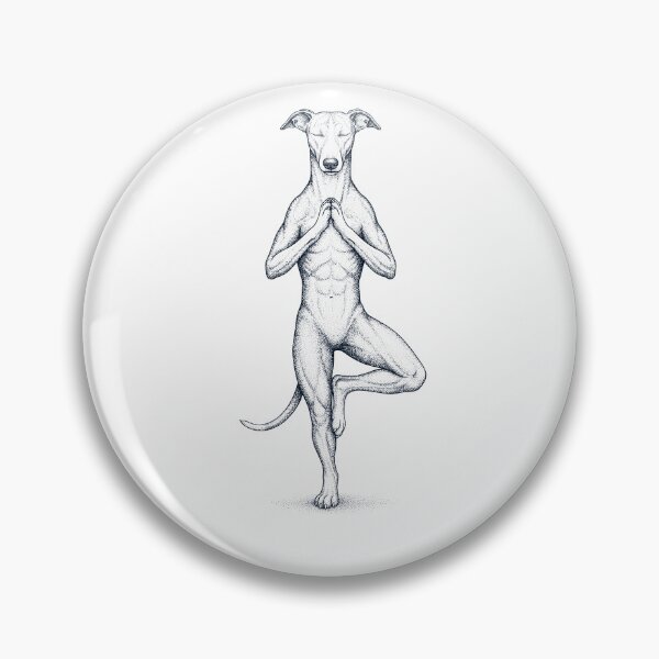 Item preview, Vintage Whippet Yoga Tree Pose Dog Mom Lover designed and sold by TerryConnells.