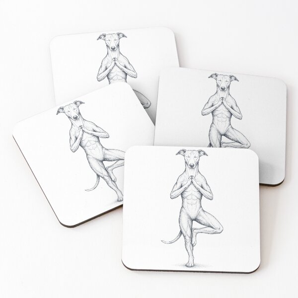 Item preview, Vintage Whippet Yoga Tree Pose Dog Mom Lover designed and sold by TerryConnells.