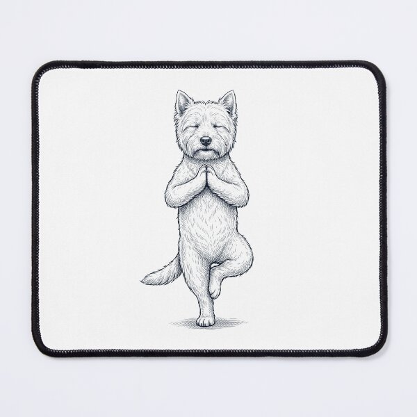 Item preview, Vintage West Highland White Terrier Yoga Tree Pose Dog Mom Lover designed and sold by TerryConnells.