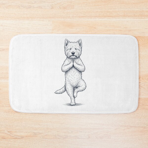 Item preview, Vintage West Highland White Terrier Yoga Tree Pose Dog Mom Lover designed and sold by TerryConnells.