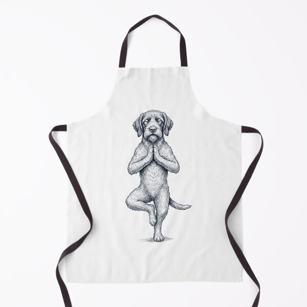 Item preview, Vintage Wirehaired Pointing Griffon Yoga Tree Pose Dog Mom Lover designed and sold by TerryConnells.