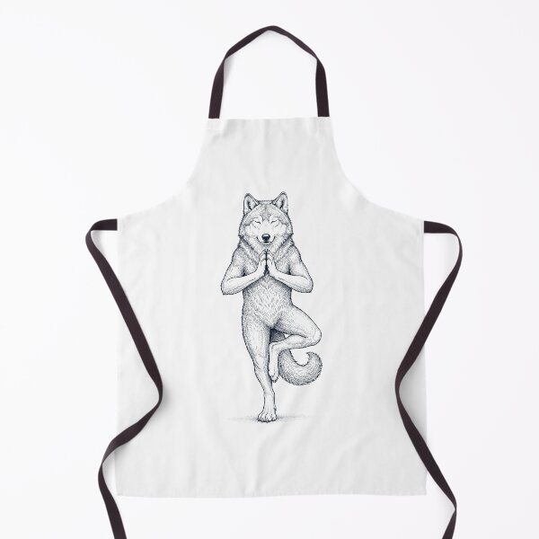 Item preview, Vintage Wolf Yoga Tree Pose Animal Lover designed and sold by TerryConnells.