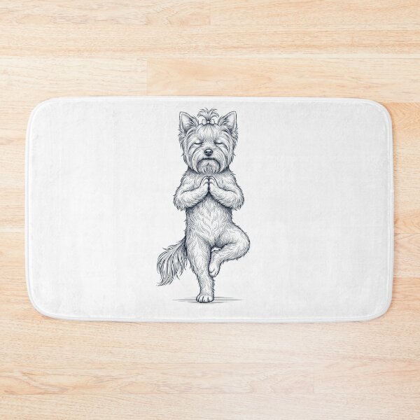 Item preview, Vintage Yorkshire Terrier Yoga Tree Pose Dog Mom Lover designed and sold by TerryConnells.
