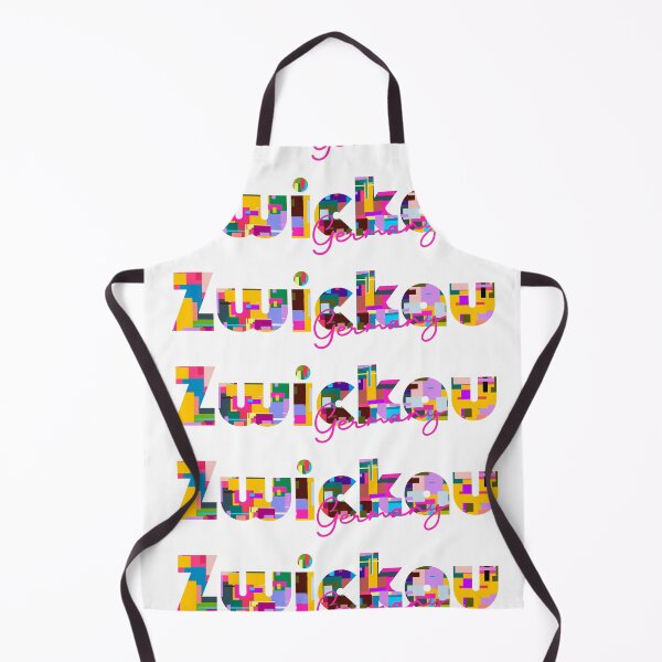 Item preview, Zwickau, Germany, Vibrant Abstract City Typography Art designed and sold by Wanderful-roads.