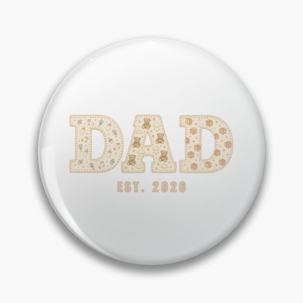 Item preview, Dad Est 2026 Shirt New Dad First Time Father Faux Patchwork Baby Announcement Gift designed and sold by Panom Suavichien.