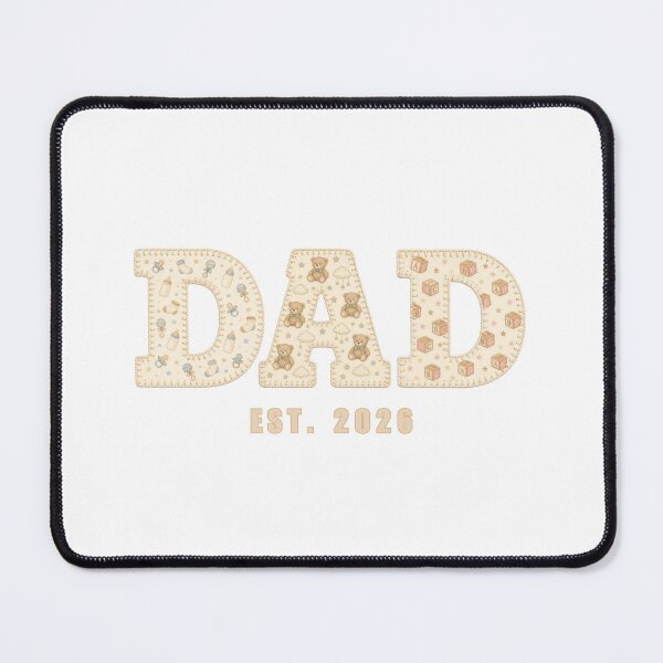 Item preview, Dad Est 2026 Shirt New Dad First Time Father Faux Patchwork Baby Announcement Gift designed and sold by Panom Suavichien.