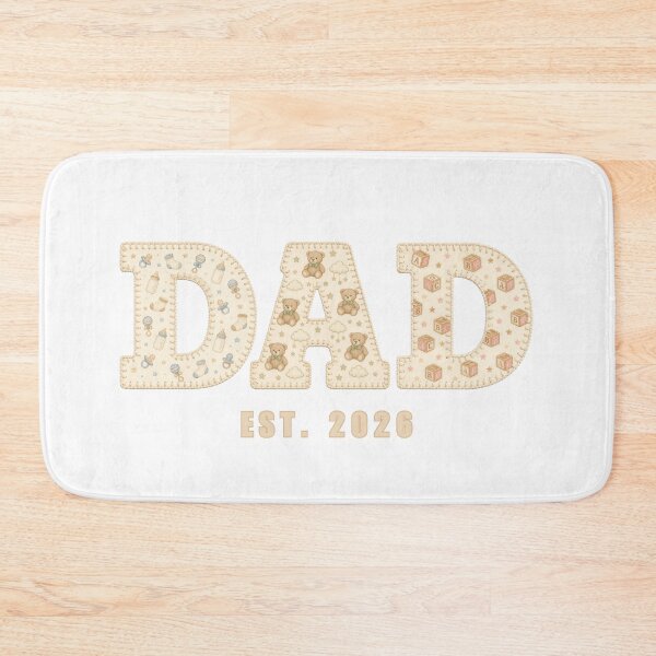 Item preview, Dad Est 2026 Shirt New Dad First Time Father Faux Patchwork Baby Announcement Gift designed and sold by Panom Suavichien.