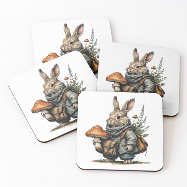 Item preview, Whimsical Woodland Bunny Explorer designed and sold by AQUILAKREO.