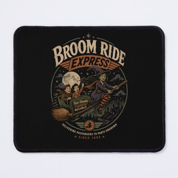 Item preview, Broom Ride Express designed and sold by CreativePrints3.