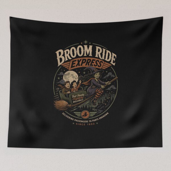 Item preview, Broom Ride Express designed and sold by CreativePrints3.