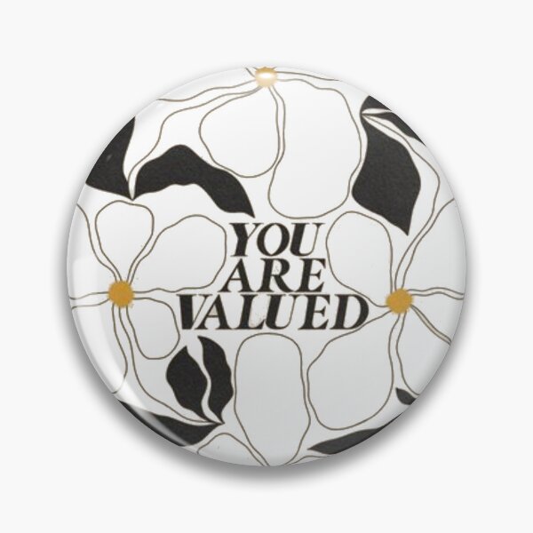 Item preview, You Are Valued Floral Self-Care Aesthetic Design designed and sold by The craft.