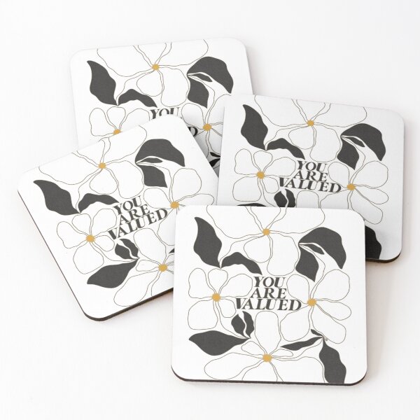 Item preview, You Are Valued Floral Self-Care Aesthetic Design designed and sold by The craft.