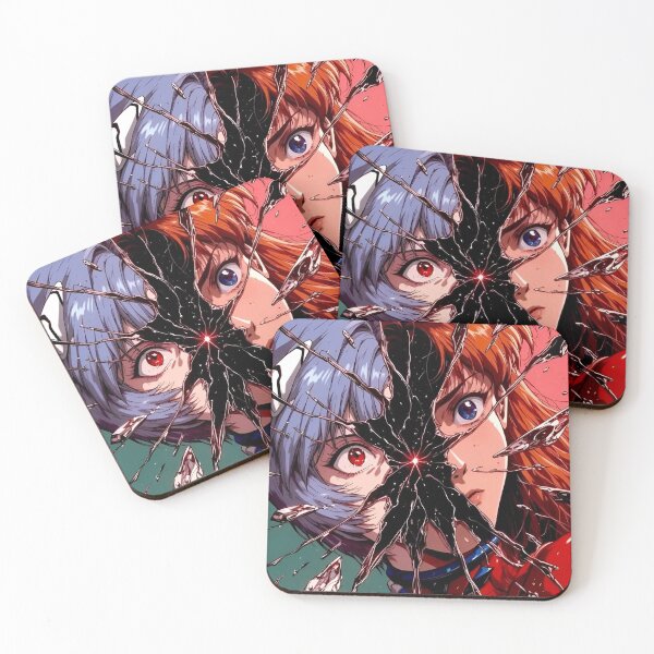 Item preview, Rei Ayanami & Asuka Langley Broken Reality | Evangelion Anime Art designed and sold by Dyan4.