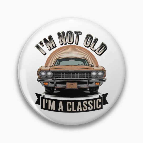 Item preview, I’m Not Old I’m A Classic - Vintage Car Design Retro Muscle Car Graphic designed and sold by ArcticFoxStudio.