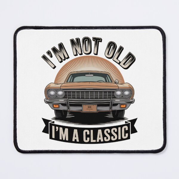 Item preview, I’m Not Old I’m A Classic - Vintage Car Design Retro Muscle Car Graphic designed and sold by ArcticFoxStudio.