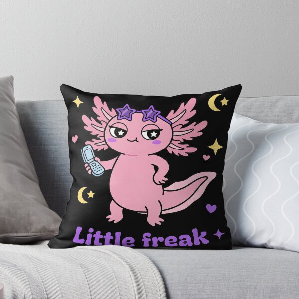 Item preview, Little Freak Kawaii Pink Axolotl Y2K Star Sticker designed and sold by CrystalMineArts.