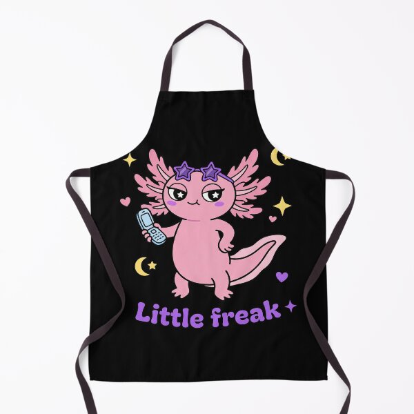 Item preview, Little Freak Kawaii Pink Axolotl Y2K Star Sticker designed and sold by CrystalMineArts.
