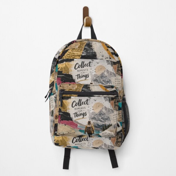 Item preview, COLLECT MOMENTS NOT THINGS — Travel Collage Poster designed and sold by Jandedan.