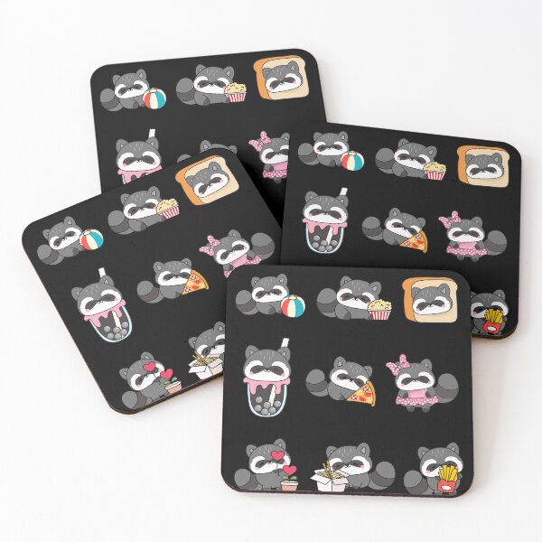 Item preview, Cute Kawaii Raccoon 02 Bundle  designed and sold by creativerooney.