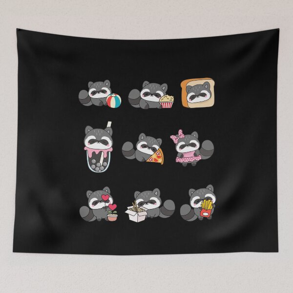 Item preview, Cute Kawaii Raccoon 02 Bundle  designed and sold by creativerooney.