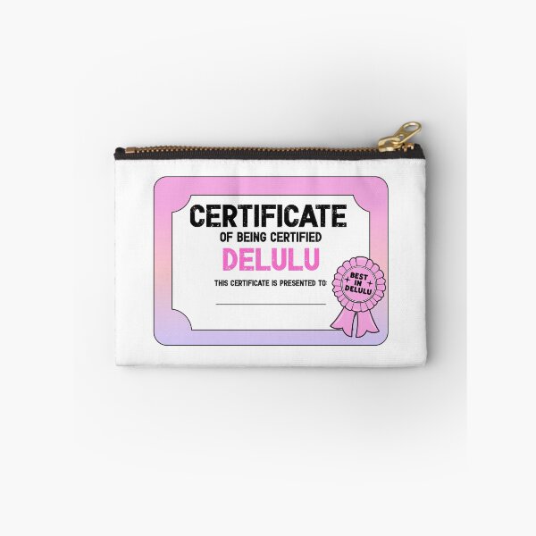 Item preview, Delulu Certificate designed and sold by GlitterArtySVG.