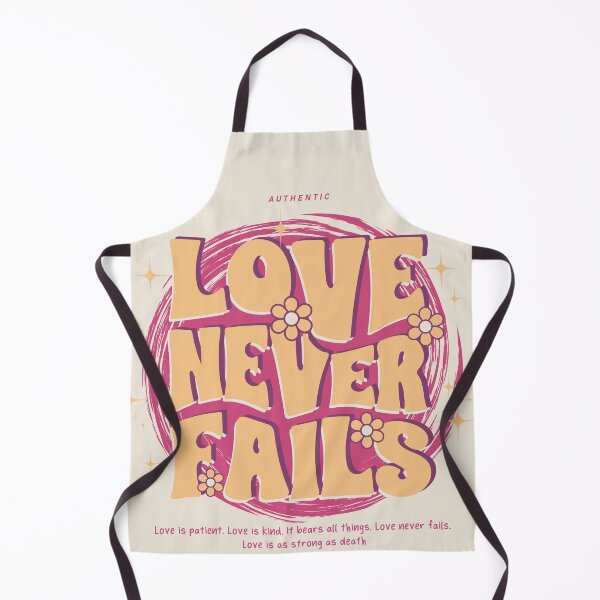 Item preview, Love Never Fails Retro Christian Graphic Tee Inspirational Streetwear Shirt designed and sold by SouthPrint.