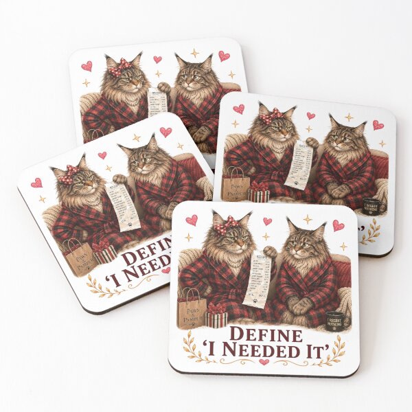 Item preview, Funny Maine Coon Cat Mom Shopping Humor Couple Gift designed and sold by Gentlestate.