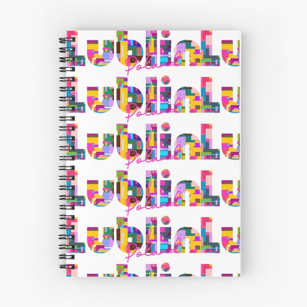 Item preview, Lublin, Poland, Vibrant Abstract City Typography Art designed and sold by Wanderful-roads.