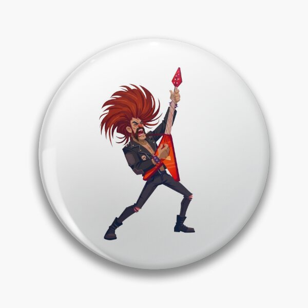 Item preview, Heavy Metal Rocker Guitarist Cartoon designed and sold by IYI.