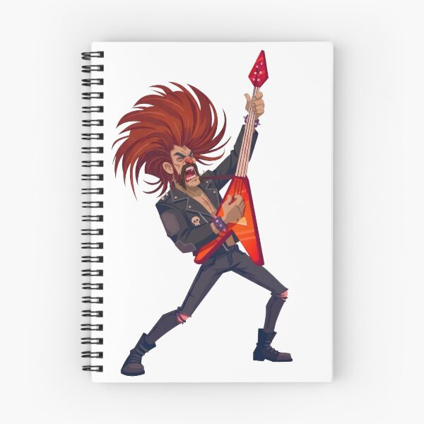 Item preview, Heavy Metal Rocker Guitarist Cartoon designed and sold by IYI.