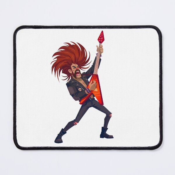 Item preview, Heavy Metal Rocker Guitarist Cartoon designed and sold by IYI.