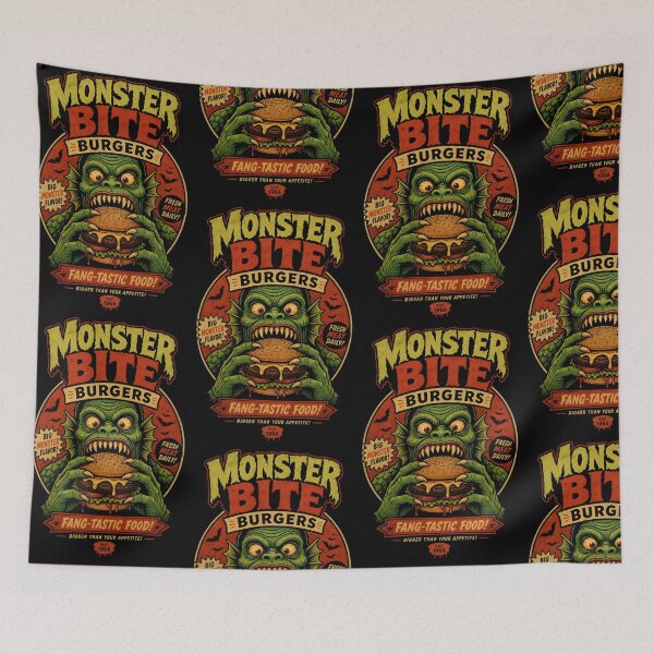 Item preview, Monster Bite Burgers designed and sold by CreativePrints3.