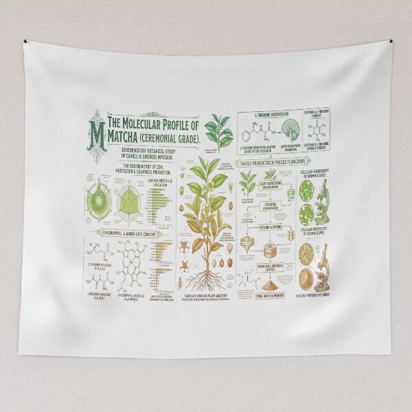 Item preview, The Molecular Profile of Matcha - Botanical Study & Biochemistry of Zen designed and sold by ClaussShop.