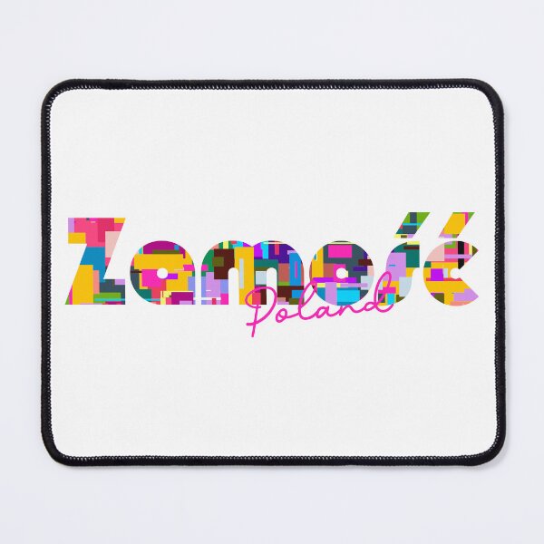Item preview, Zamość, Poland, Vibrant Abstract City Typography Art designed and sold by Wanderful-roads.