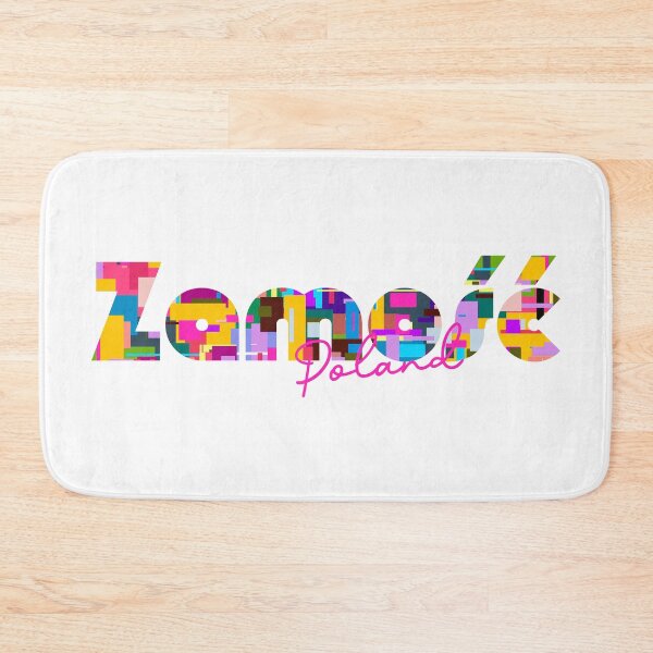 Item preview, Zamość, Poland, Vibrant Abstract City Typography Art designed and sold by Wanderful-roads.