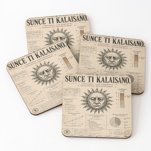 Item preview, Sunce Ti Kalaisano – Balkan Intellectual Disappointment Chart designed and sold by InnerwayStudio.