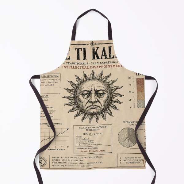 Item preview, Sunce Ti Kalaisano – Balkan Intellectual Disappointment Chart designed and sold by InnerwayStudio.
