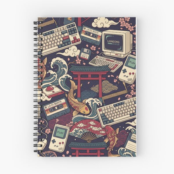 Item preview, Neo Traditional Japanese Tech Pattern designed and sold by Quipzzy.