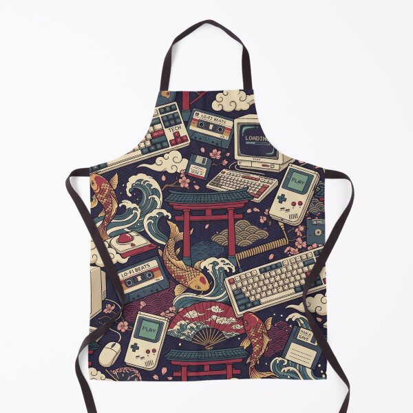 Item preview, Neo Traditional Japanese Tech Pattern designed and sold by Quipzzy.