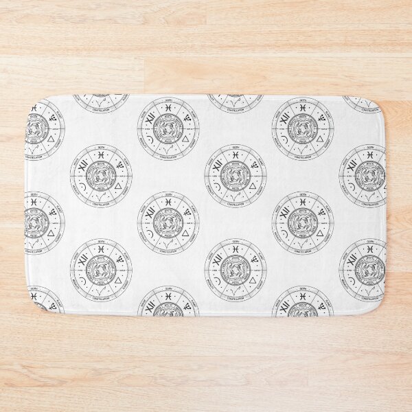 Item preview, Pisces Zodiac Sign Wheel Illustration designed and sold by iNoheArts.