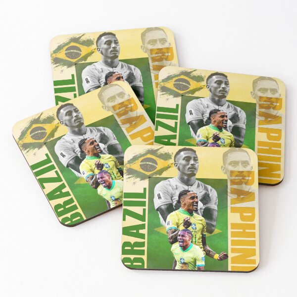 Item preview, Raphinha Brazil World Cup Football Art designed and sold by Af-RT10.