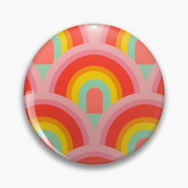 Item preview, Retro 70s Rainbow Scale Seamless Pattern designed and sold by Amber-Lyn-360.