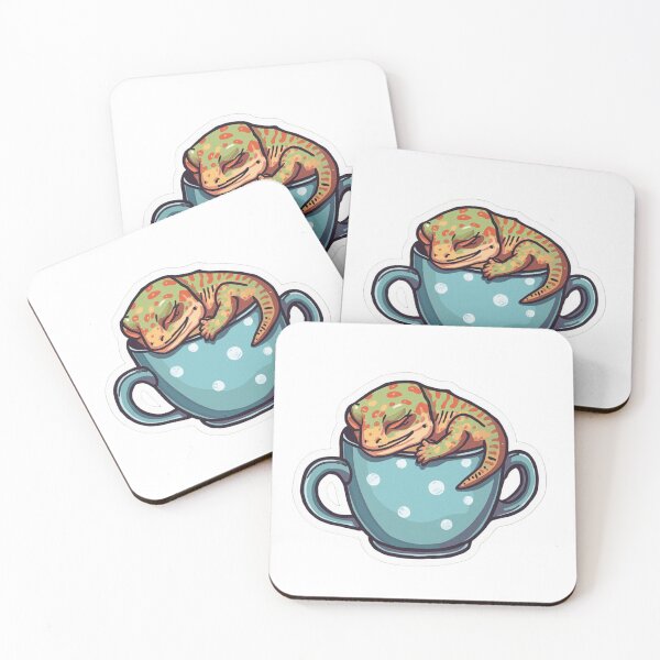 Item preview, Sleeping gecko on a mug designed and sold by angelicamstore.