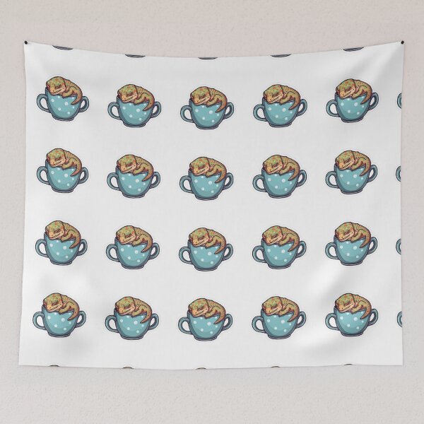 Item preview, Sleeping gecko on a mug designed and sold by angelicamstore.