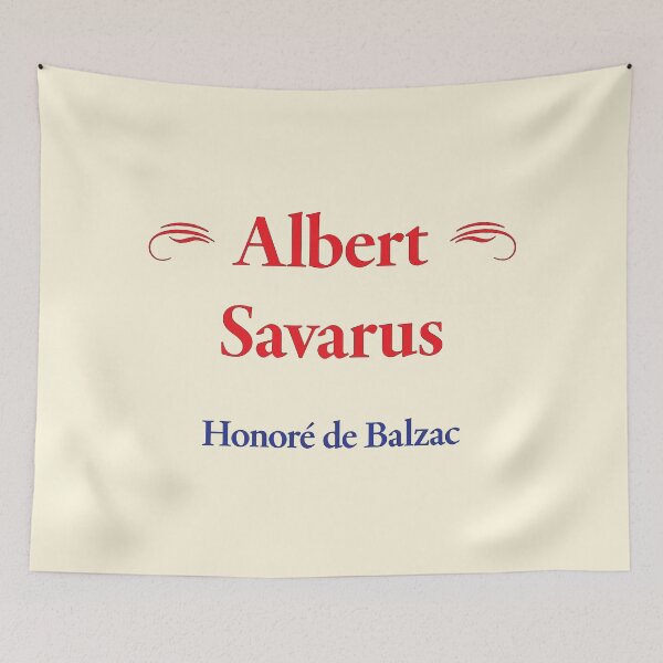 Item preview, Balzac, Albert Savarus, French Novelist and Playwright, Classic Literature designed and sold by CharlottePlaceArt.