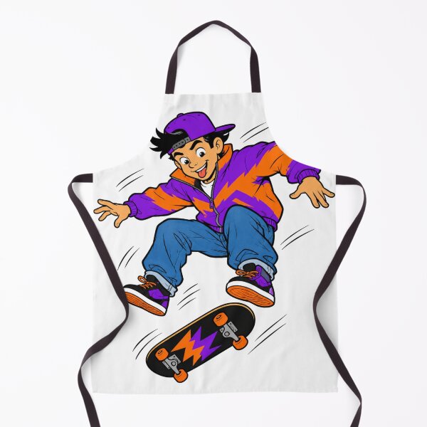 Item preview, Retro Skater Boy Cartoon Sticker – 80s Skateboard Kid Aesthetic designed and sold by LevelUpReads.