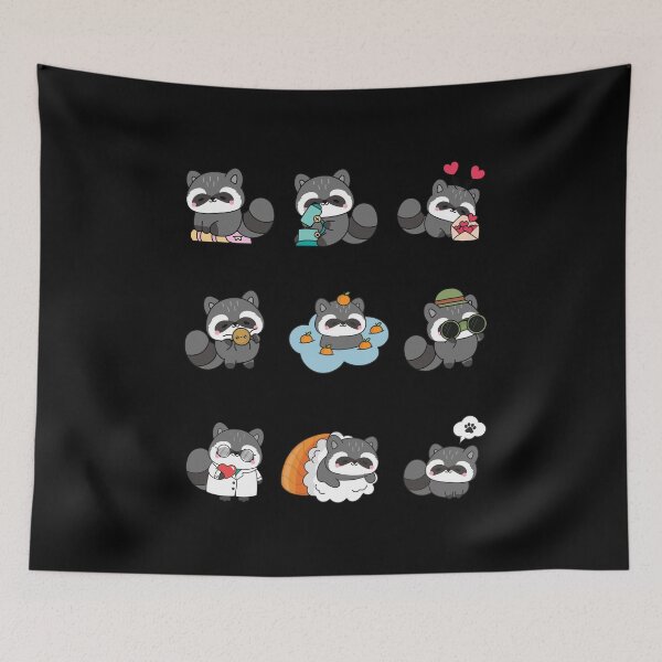 Item preview, Cute Kawaii Raccoon 06 Bundle  designed and sold by creativerooney.