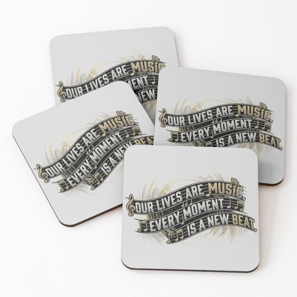 Item preview, Music Is Life - Inspirational Musical Quote Typography Art designed and sold by Style-InkPulse.