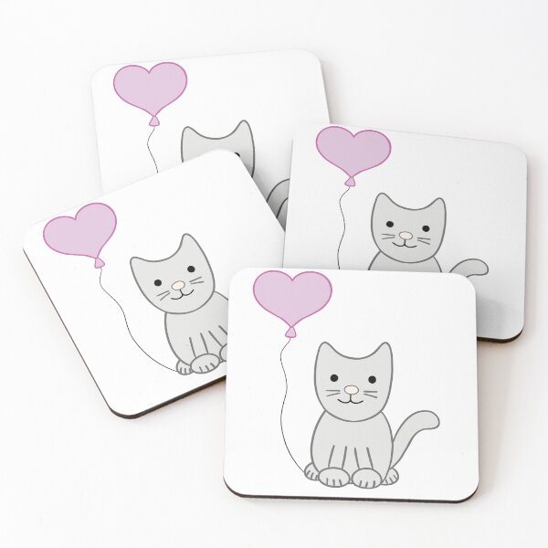 Item preview, Love Balloon Kitty Cute Cat   designed and sold by LesleySilly.